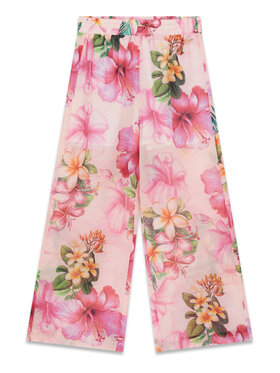 Guess Guess Spodnie materiałowe J6GB01 WA2T0 Różowy Relaxed Fit