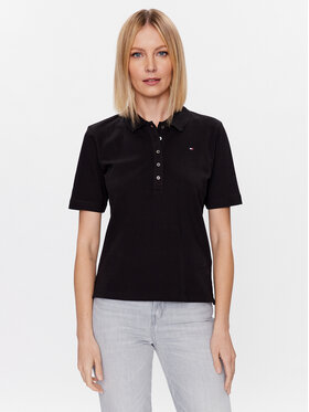 Tommy Hilfiger Tommy Hilfiger Polokošile Pique WW0WW37820 Černá Regular Fit