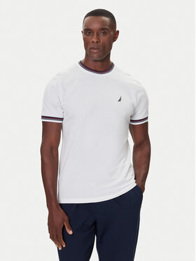 Nautica Nautica Tričko N1S03440 Biela Regular Fit