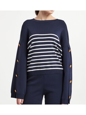 TWINSET TWINSET Sweter TP3460973 Biały Standard Fit