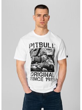 PITBULL PITBULL T-Shirt Koszulka Biały Regular Fit
