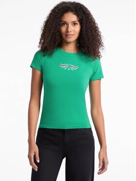 Guess Jeans Guess Jeans T-Shirt W5YI04 J1314 Zielony Slim Fit