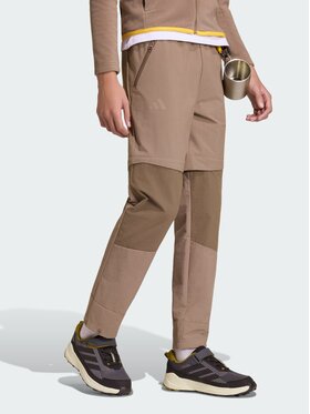 adidas adidas Spodnie outdoor 162739 Brązowy Regular Fit