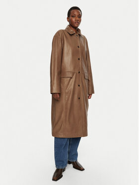 Herskind Herskind Παλτό μεταβατικό Halston 5470175 Καφέ Loose Fit