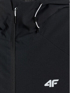 4F 4F Μπουφάν μεταβατικό MIDSHOP TEXTILE Μαύρο Regular Fit