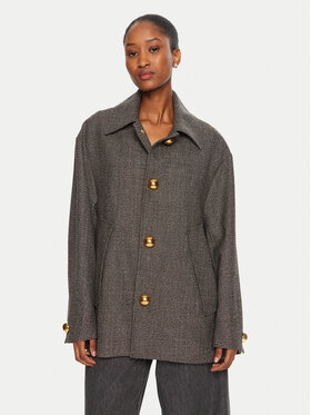 AMI PARIS AMI PARIS Kevad-sügis mantel FCO214.WV0056 Must Regular Fit