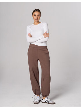 Fraternity Fraternity Spodnie dresowe POLLY Brązowy Oversize