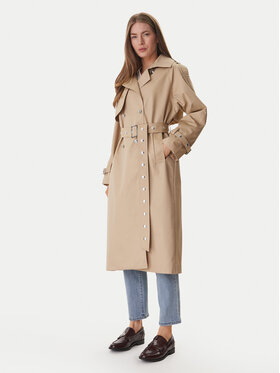 DKNY DKNY Trencz DJ6J6232 Beżowy Regular Fit