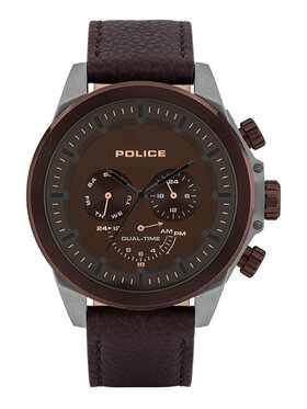 Police Police Zegarek Police Belmont PL.15970JSUBZ/12 Brązowy