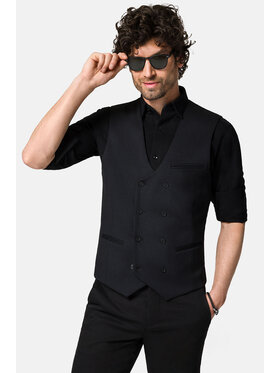 Lancerto Lancerto Kamizelka Lorient KA131123000015 Czarny Slim Fit
