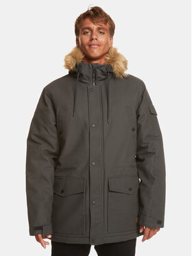 Quiksilver Quiksilver Зимно яке Long Trip Jckt EQYJK03988 Сив Regular Fit