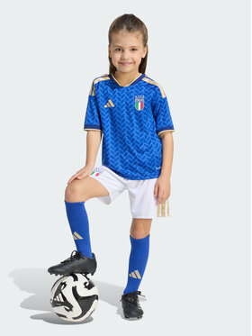 adidas adidas Komplet sportowy Italy 26 Home Błękitny Slim Fit