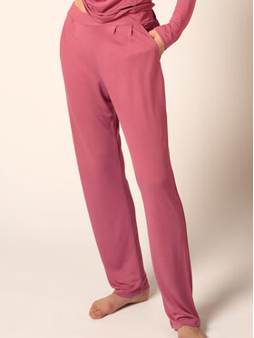 Huber Huber Dámské kalhoty 19016 Růžová Comfortable Fit