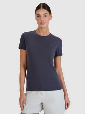 4F 4F Funkčné tričko 4FWSS25TFTSF1269-22S Čierna Regular Fit