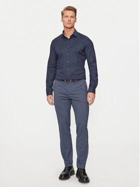 Calvin Klein Košulja K10K113182 Tamnoplava Slim Fit