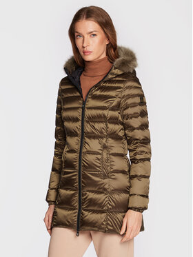 RefrigiWear RefrigiWear Pūkinė striukė Mead W98101 RA0035 Ruda Slim Fit