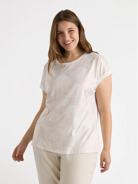 Fiorella Rubino Fiorella Rubino T-Shirt G037L008633N011 Biały Regular Fit