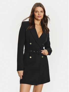 Guess Guess Koktel haljina Leonie W4BK46 WGLO2 Crna Regular Fit