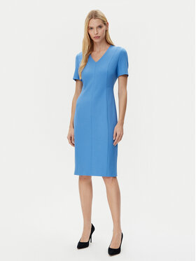 BOSS BOSS Rochie de zi Damaisa 50490044 Albastru Slim Fit