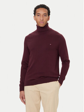 Tommy Hilfiger Tommy Hilfiger Golf MW0MW28048 Bordowy Regular Fit