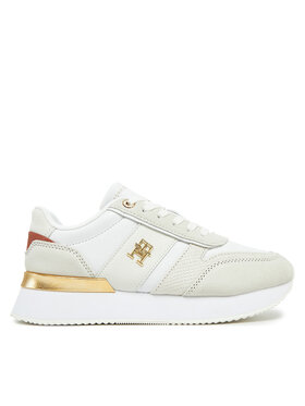 Tommy Hilfiger Tommy Hilfiger Сникърси Th Fashion Runner FW0FW08475 Бял