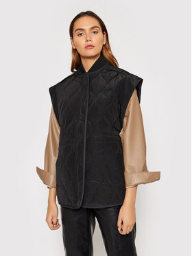 Ted Baker Ted Baker Αμάνικο Μπουφάν Ariez 258323 Μαύρο Relaxed Fit