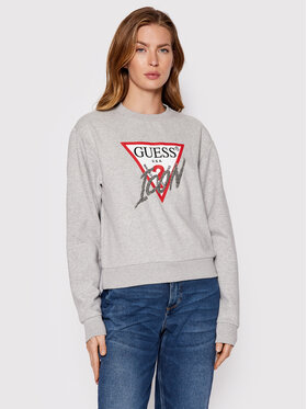 Guess Guess Bluza Icon W2YQ01 KB681 Szary Regular Fit