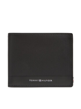 Tommy Hilfiger Tommy Hilfiger Велике Чоловіче Портмоне Th Foundation Cc And Coin AM0AM13508 Чорний
