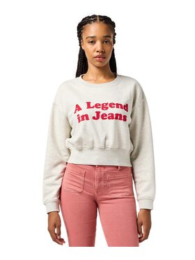 Wrangler Wrangler Felpa 112362582 Écru Relaxed Fit
