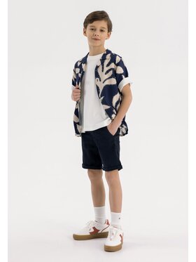 minoti minoti Szorty materiałowe 23short60 Granatowy Regular Fit