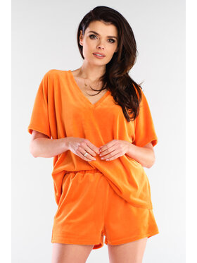 Awama Awama Szorty A418 Pomarańczowy Basic Fit