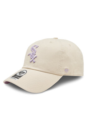 47 Brand 47 Brand Καπέλο Jockey Mlb Chicago White Sox Double Under ’47 Clean Up BAS-DBLUN906GWS-NT03 Μπεζ