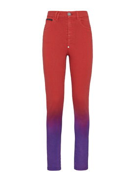 PHILIPP PLEIN PHILIPP PLEIN Jeansy 4879 Červená Jegging Fit