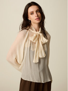 Oltre Oltre Blusa 2082J000862N021 Bianco Regular Fit