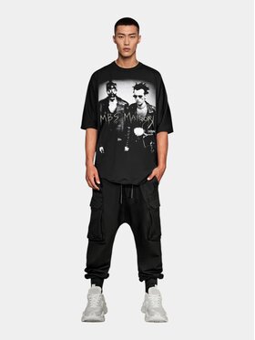 MADE BY SOCIETY MADE BY SOCIETY T-Shirt Mutiny - T18052 Czarny Basic Fit