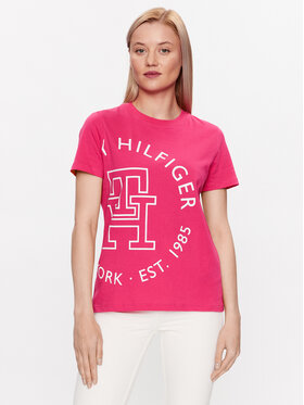 Tommy Hilfiger Tommy Hilfiger T-shirt WW0WW40051 Rose Regular Fit