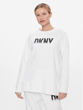 DKNY Sport DKNY Sport Majica dugih rukava DP3T9623 Bijela Relaxed Fit