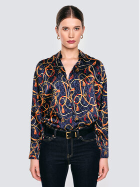 BIG STAR BIG STAR Koszula DORTA Granatowy Basic Fit