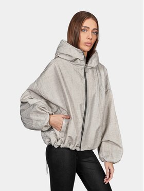 MADE BY SOCIETY MADE BY SOCIETY Kurtka anorak Velune - J27727 Szary Basic Fit
