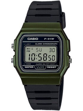 Casio Casio Zegarek F-91WM-3AEF Zielony
