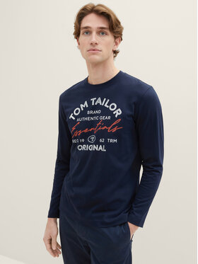 Tom Tailor Tom Tailor Longsleeve 1037744 Granatowy Regular Fit