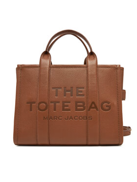 Marc Jacobs Marc Jacobs Дамска чанта The Leather Medium Tote Bag H004L01PF21 Кафяв