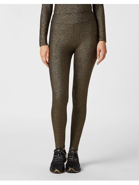 Plein Sport Plein Sport Legginsy 4487 Złoty Active Fit