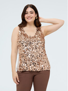 Fiorella Rubino Fiorella Rubino Top D018L000155N006 Oro Regular Fit