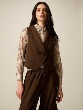 Oltre Oltre Giacca di transizione L022R000085N032 Marrone Slim Fit