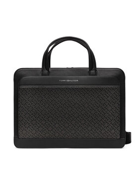 Tommy Hilfiger Tommy Hilfiger Torba na laptopa Monogram AM0AM12706 Czarny