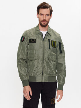 Aeronautica Militare Aeronautica Militare Bunda pro přechodné období 231AB2071CT3081 Zelená Regular Fit