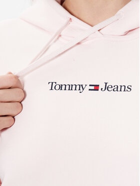 Tommy Jeans Majica Dugih Rukava Serif Linear DW0DW15649 Ružičasta Regular Fit