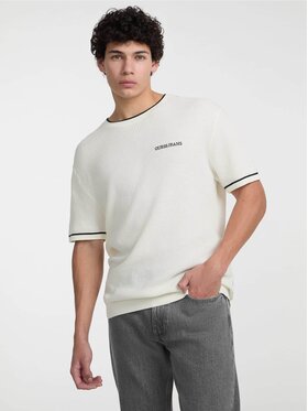 Guess Jeans Guess Jeans Sweter 174389 Beżowy Classic Fit