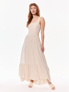 MANDRAGORA MANDRAGORA Vestito estivo Meg Beige A-Line Fit